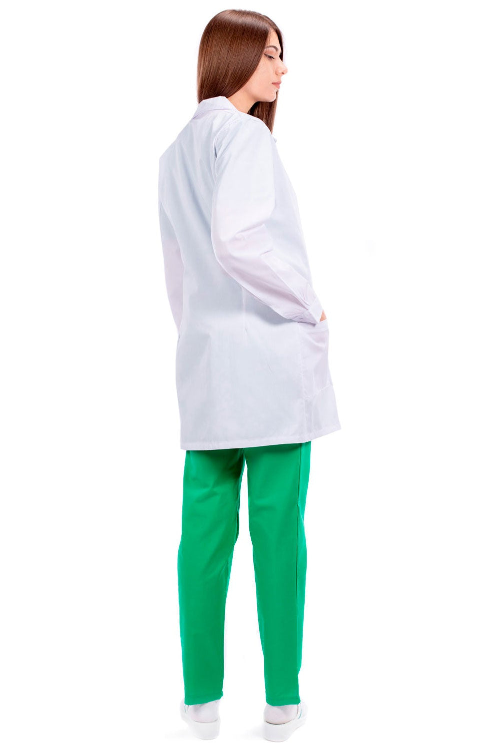 Halat Medical Alb Cu Maneca Lunga - Inotex.ro - Inotex