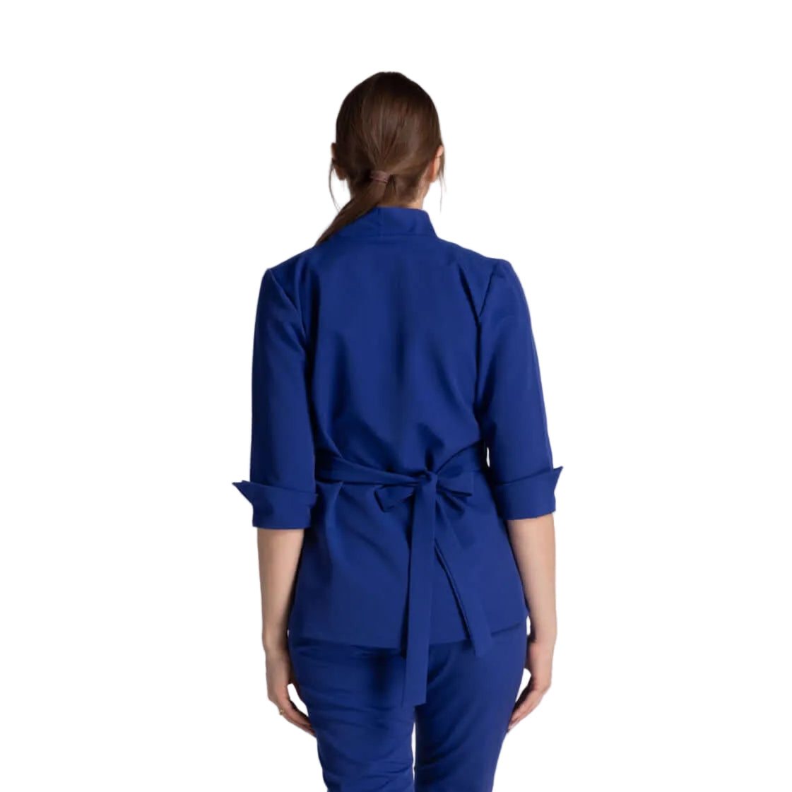 Bluza Elastica Elise - vedere din spate, design elegant cu cordon ajustabil pentru o potrivire personalizată.